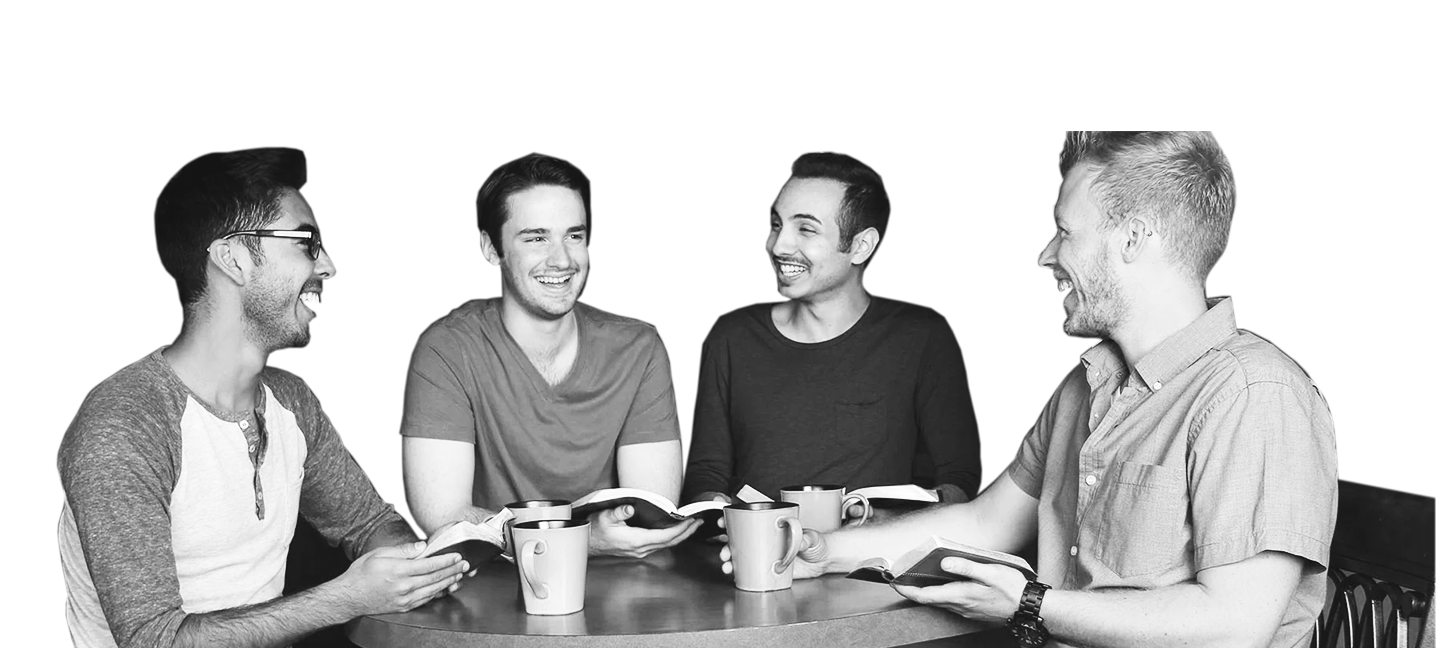 Men in small group Bible Study