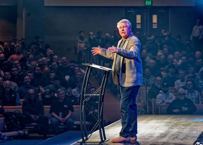 Steve Sonderman speaking at the 2025 No Regrets Conference