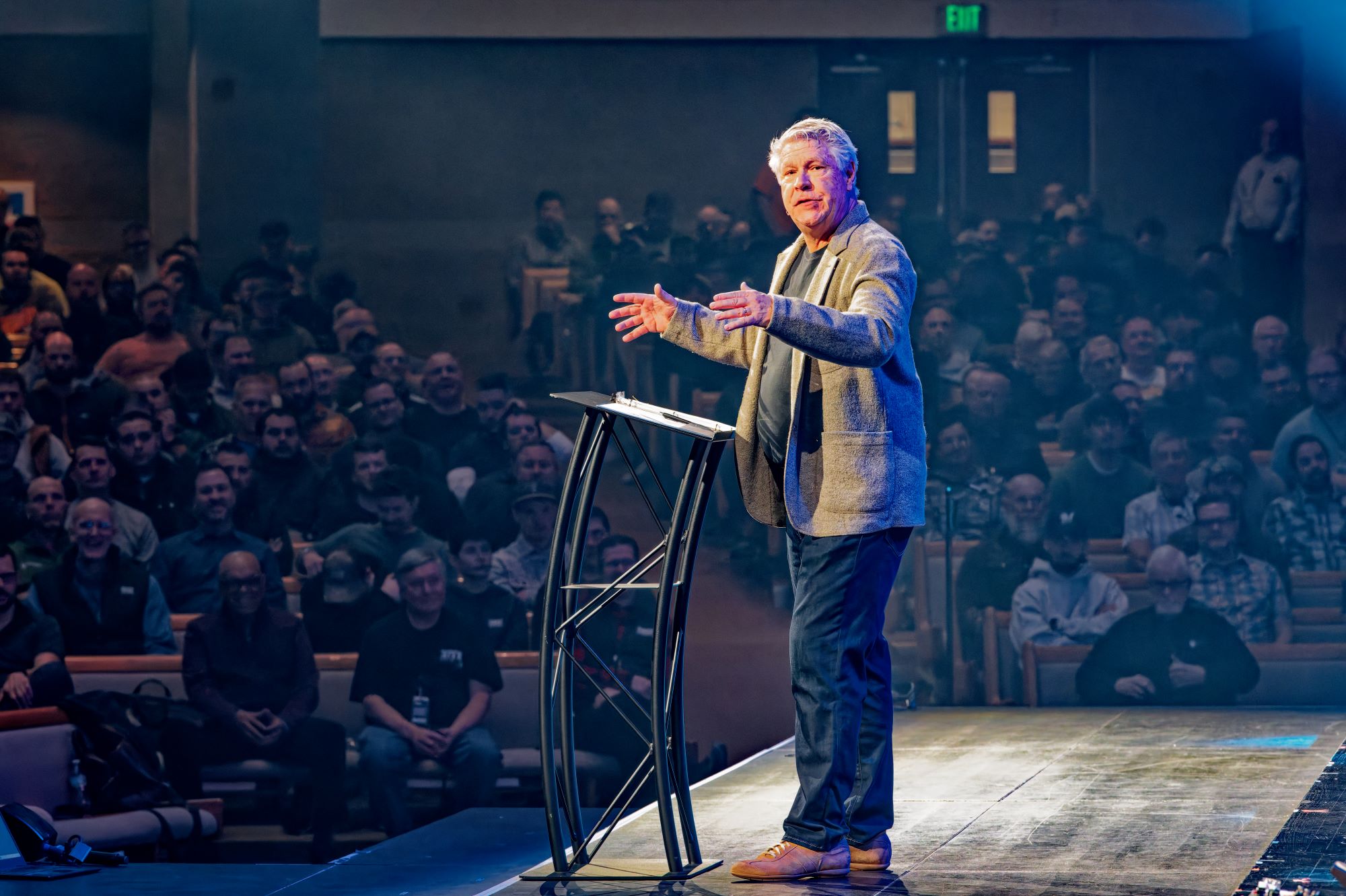 Steve Sonderman speaking at the 2025 No Regrets Conference