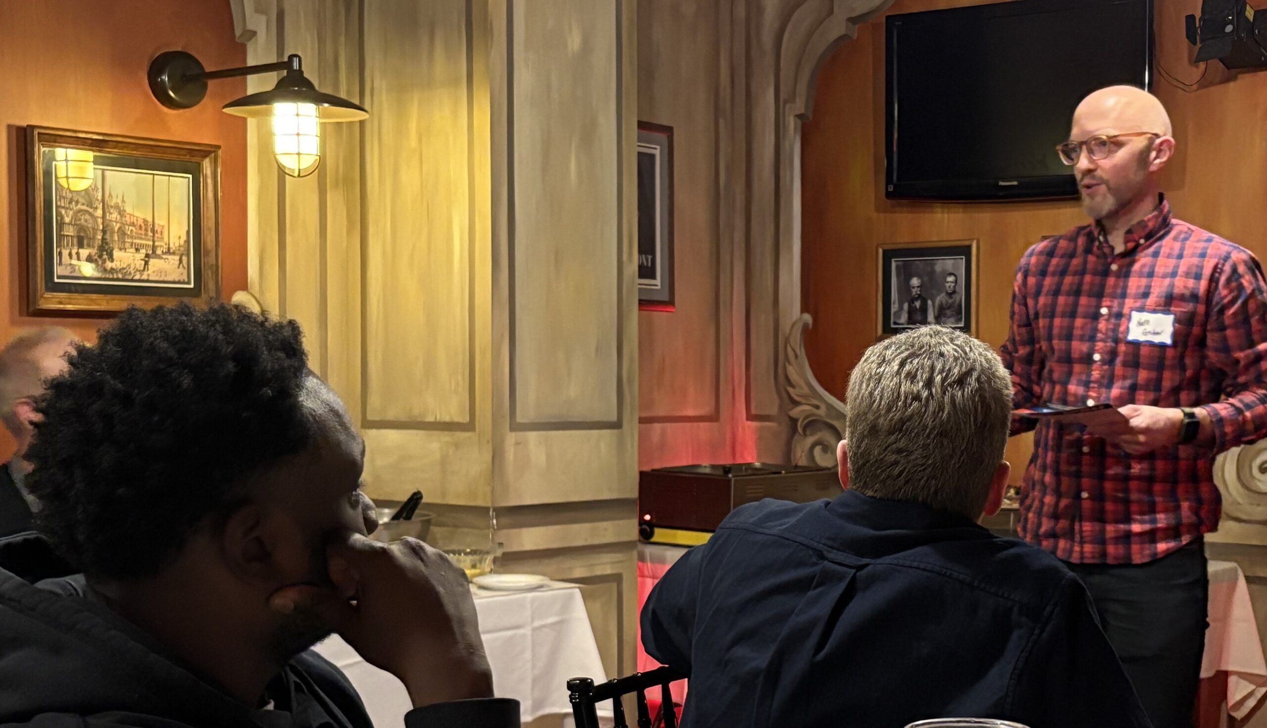 MKE-Gathering-2 Nate Gruber speaking to men at the Milwaukee men's gathering